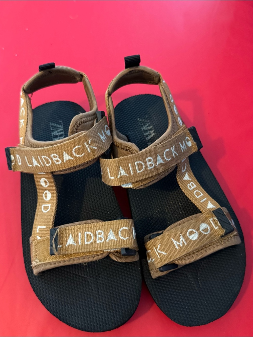 Zara Kids' Brown Strap Sandals size 1 & 1.5